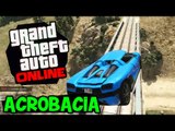 RAMPAS ACROBÁTICAS! CARRO VS. TREM / COMBOIO!! - GTA V Online (PC)