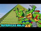 Minecraft: PIRÂMIDE INVERTIDA DAS TARTARUGAS NINJAS!! (c/ Rezende, Deegan e Italo)