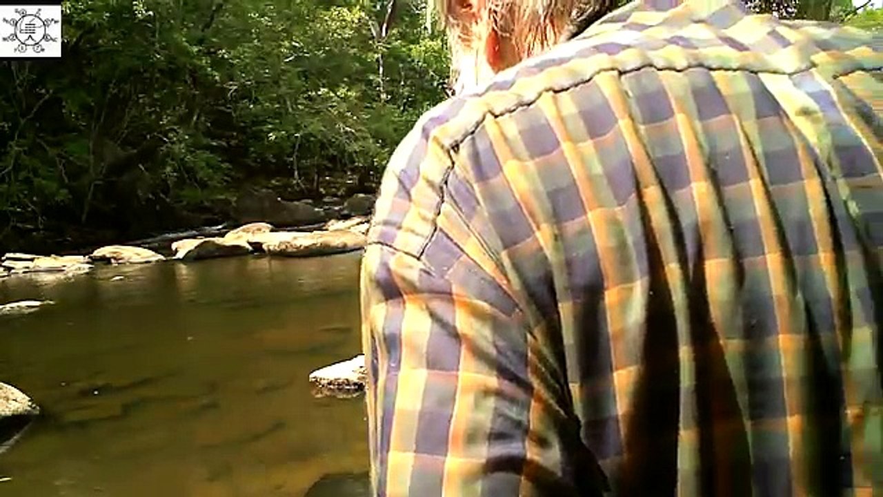 Uncle Steve Fishes Shallow Rocky Pool