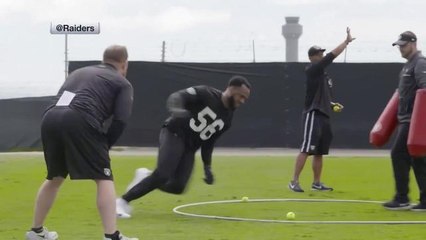 Get your first look at Derrick Johnson in Raiders colors