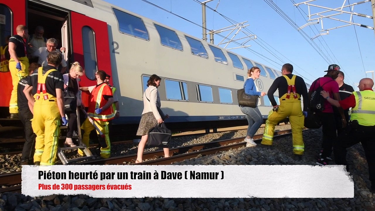 Une personne percutée par un train, à Dave ( Namur )