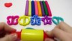 Учим цвета на английском языке с Play-Doh пластилиновыми палочками и формочками.