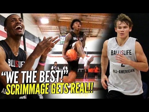 BIL All American Scrimmage GOT REAL!! Mac McClung, Kevin Porter, Nas & Naz & More!! SO MANY BATTLES!