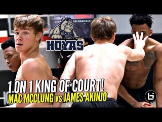 Mac McClung vs James Akinjo 1 on 1 King of Court! Future Teammates PUSHING Each Other To Get Better
