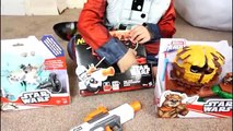 Giant Star Wars Force Awakens Toy Surprise Egg Opening Video by Hitzh Toys