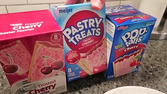 Cherry: Meijer, Pop Tarts & Great Value Frosted Toaster Pastries Blind Taste Test