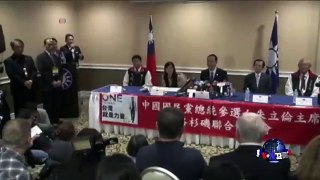台湾国民党总统参选人朱立伦访美