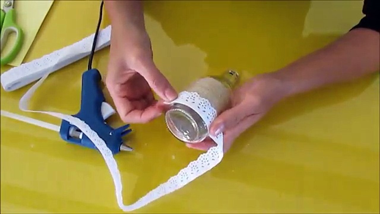 DO LIXO AO LUXO: GARRAFA DECORADA | Carla Oliveira