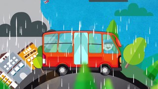 The Wheels On The Bus | Orange Bus | Popular Nursery Rhyme