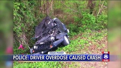 North Carolina Police Believe Man Overdosed While Driving, Causing Wreck