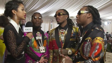 Migos on Their Matching Versace Suits