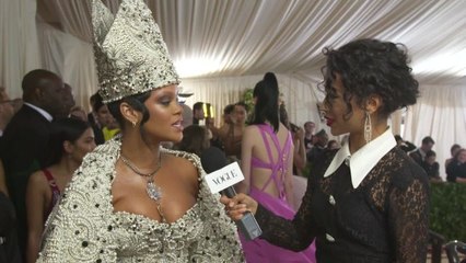 Rihanna on Her Divine Dress and Co-Hosting With Anna Wintour