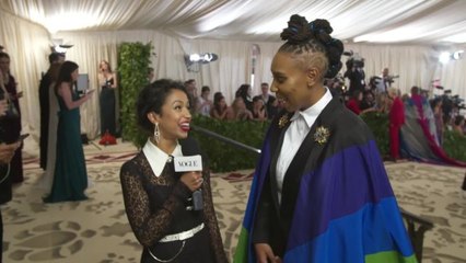 Lena Waithe on Her Rainbow Flag Cape