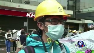 香港警民彻夜冲突 解放军驻港总部起火