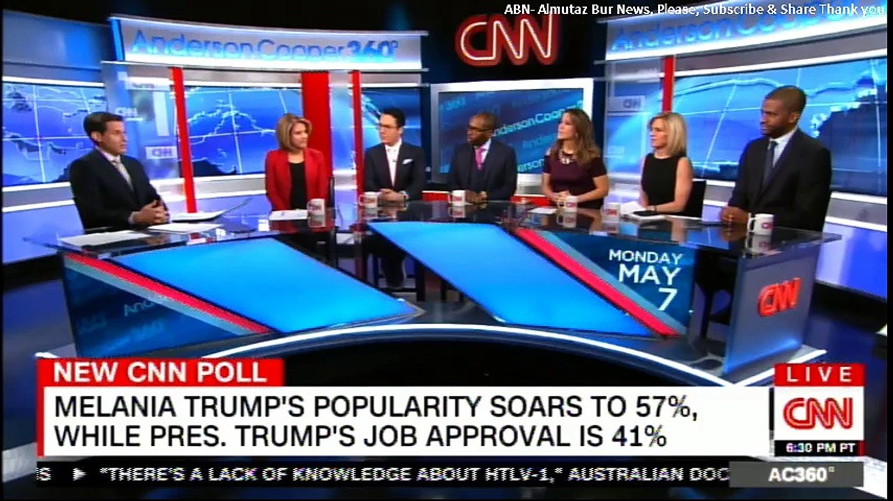 Panel Discussing on New CNN Poll: Melania Trump's popularity soars to 57%, while President Donald Trump's job approval is 41%. #MelaniaTrump #FLOTUS #MichaelCohen #Breaking @PARISDENNARD @MariaTCardona @Alicetweet @Bakari_Sellers #DonaldTrump #RudyGiulian