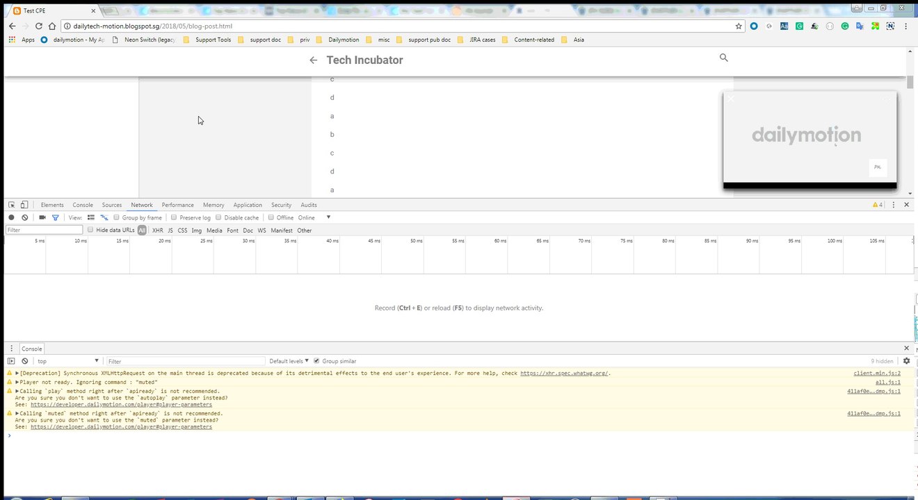 Test CPE on Dailymotion