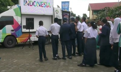 Promosi Asian Games ke Sejumlah Sekolah di Palembang