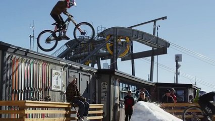 First Ever Mountain Bike Descent of Corbet's Couloir