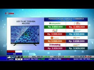Perbandingan Harga E-Commerce: Led TV 40" Toshiba 40L3750