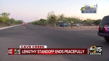 Barricade situation in Cave Creek ends peacefully