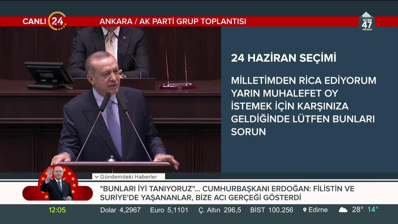 Cumhurbaşkanı Erdoğan konuşma yapıyor