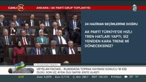 Cumhurbaşkanı Erdoğan konuşma yapıyor