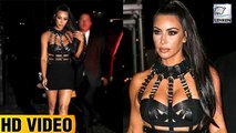 Kim Kardashian Steps Into Bondage Style Mini Dress For Met Gala After Party