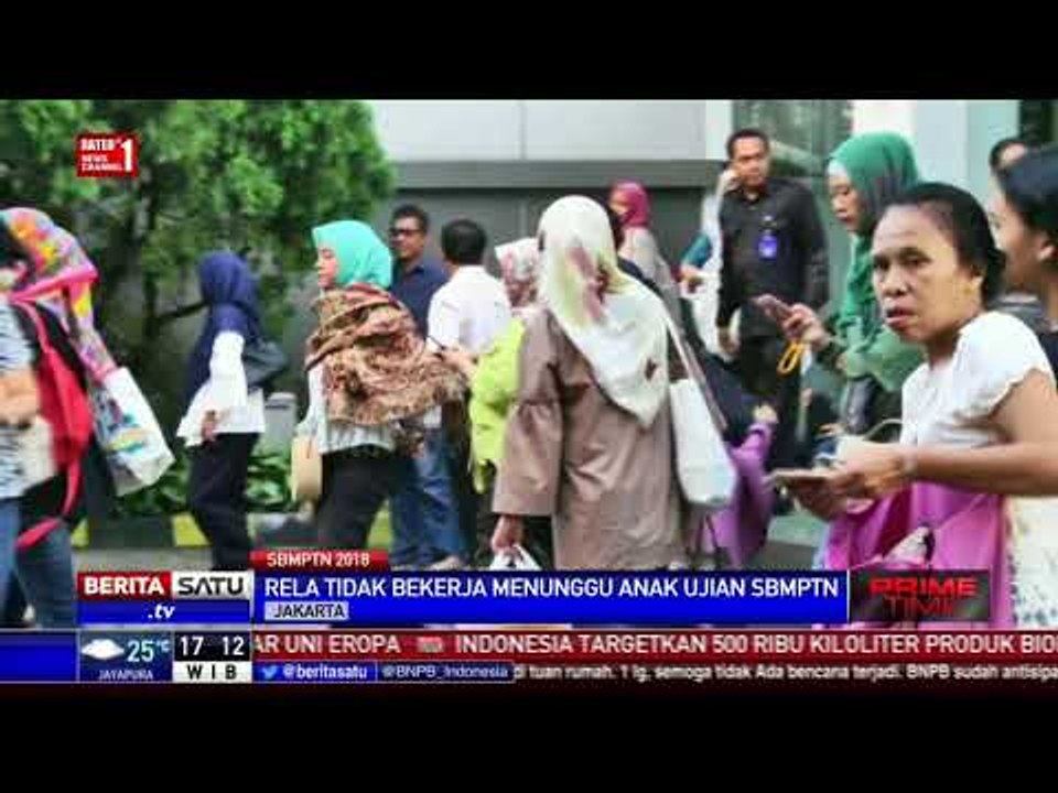Orangtua Ikut Antarkan Anaknya Ikut SBMPTN