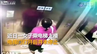 Ascenseur _ elle sort et il ne s'arrête pas en route ! (480p)