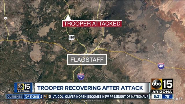 DPS trooper hurt in fight with pedestrian along road north of Flagstaff