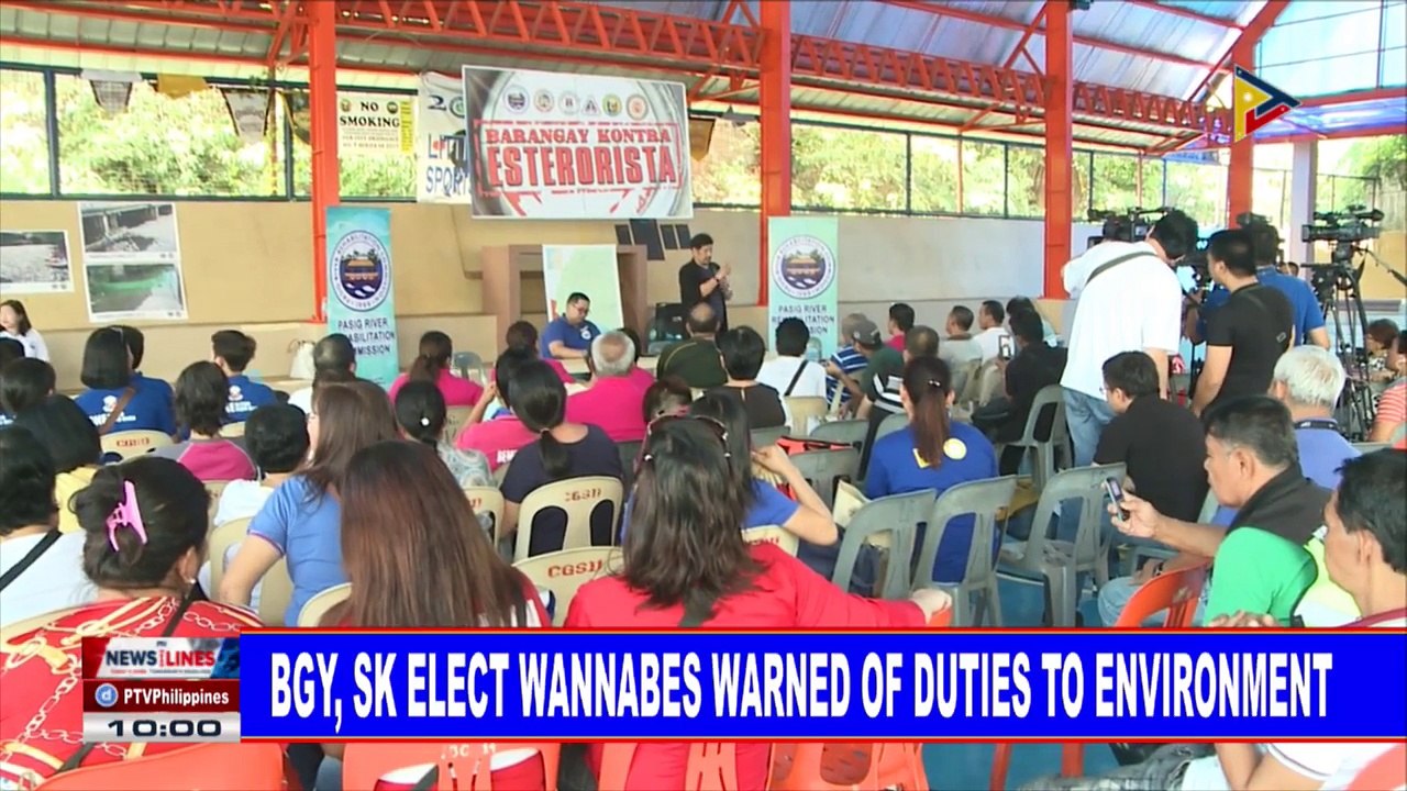 NEWS: Barangay, SK elect wannabes warned of duties to environment