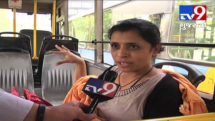 Science city crossroad bus stand inconvenient, commuters face struggle to get into the bus- Tv9
