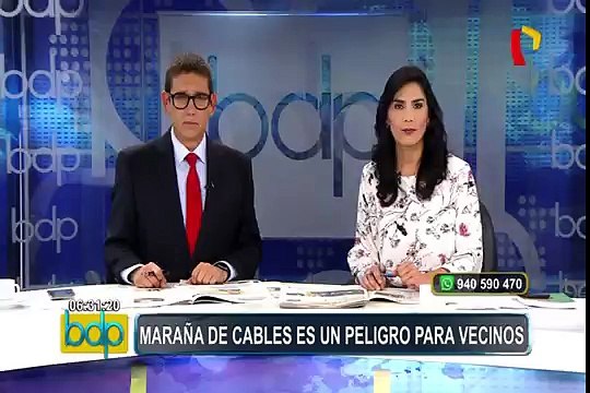 Maraña de cables colgantes son un peligro para vecinos de Rímac, Surquillo y Lince