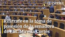 Rifirrafe en la toma de posesión de la senadora Mirella Cortès