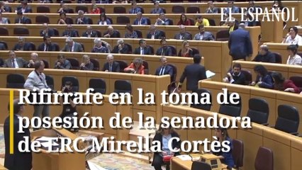Rifirrafe en la toma de posesión de la senadora Mirella Cortès