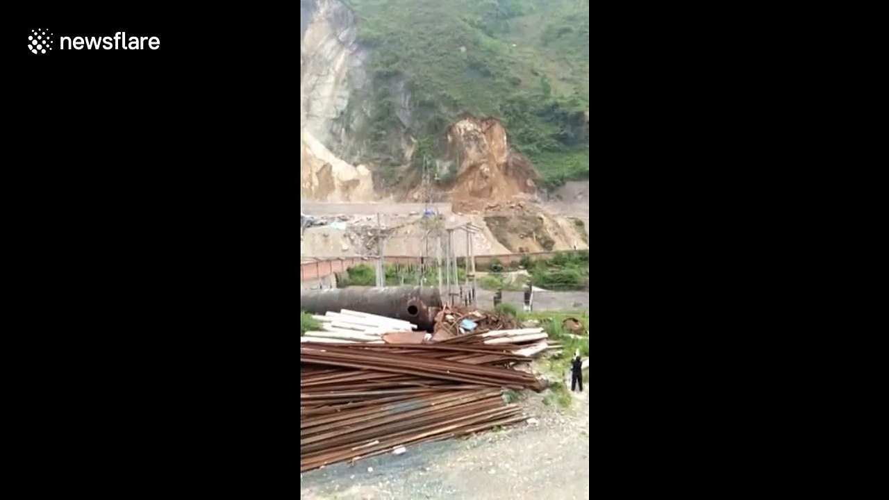 Glissement de terrain géant géant en chine !