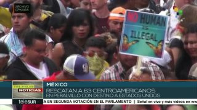 Rescata policía mexicana a 63 migrantes y detiene a 8 personas más