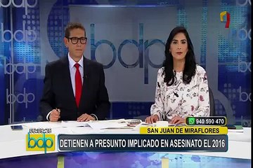 San Juan de Miraflores: detiene a presunto implicado en asesinato del 2006