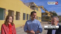 Report TV - Nis ndërtimi i shkollës ‘Servete Maçi’ Veliaj: Më e bukura në Tiranë