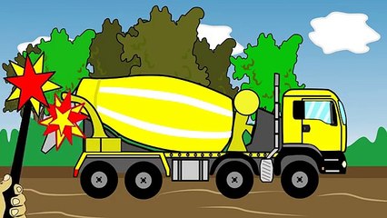 Betoniarka i Auta Bajka Dla Dzieci