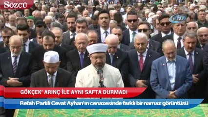 Gökçek, Arınç ile aynı safta durmadı