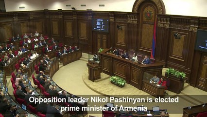 Armenian protest leader elected prime minister