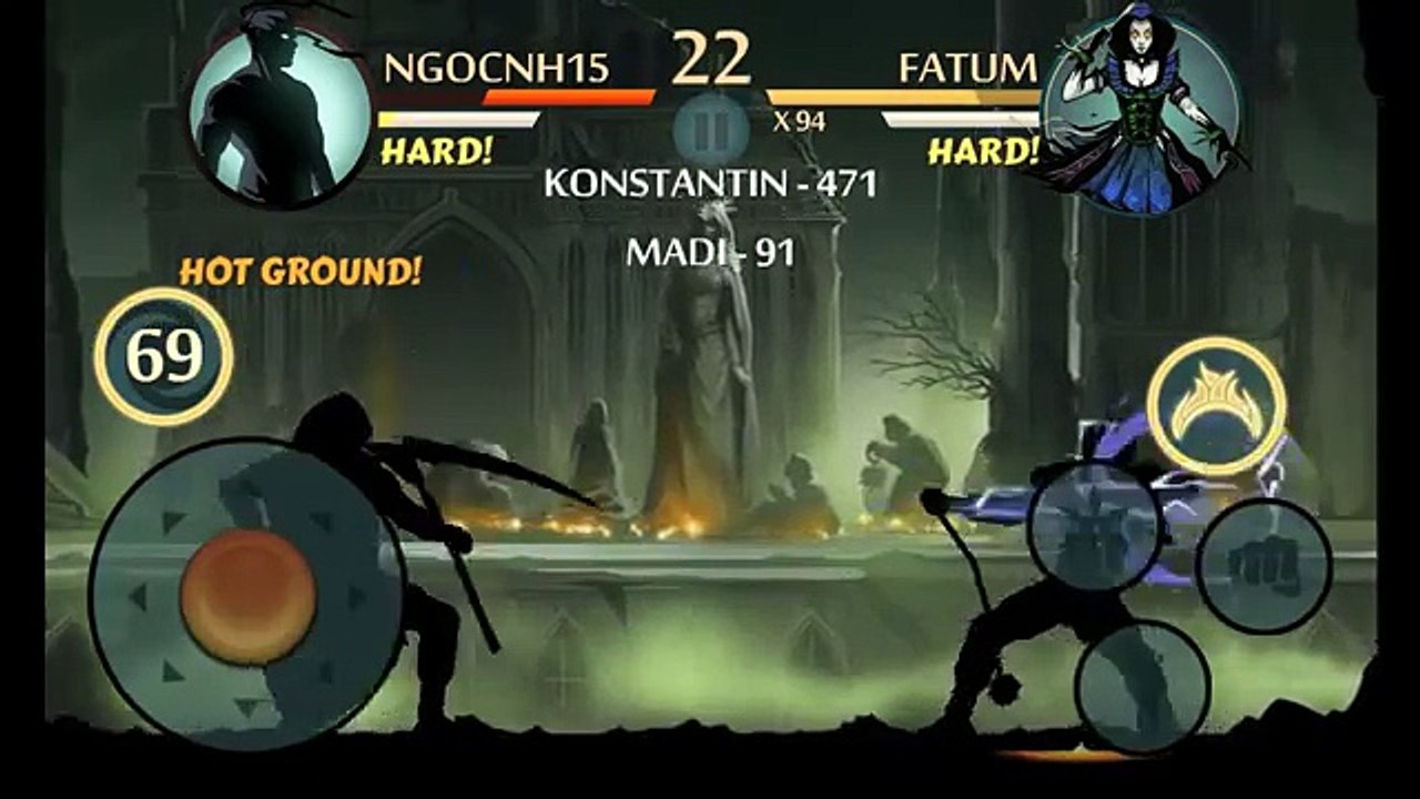 Shadow Fight 2 Fatum attack in Underworld updated TIER 2