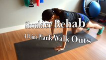 Shoulder Tendinitis & Rotator Cuff Tendinopathy: 4-Point Plank Walk-Out