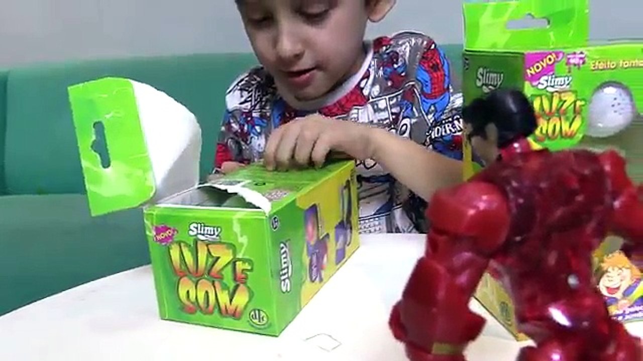 Amoeba Alienigena Captura HULK - Geleca Slimy Luz e Som de Brinquedos - Paulinho e Toquinho