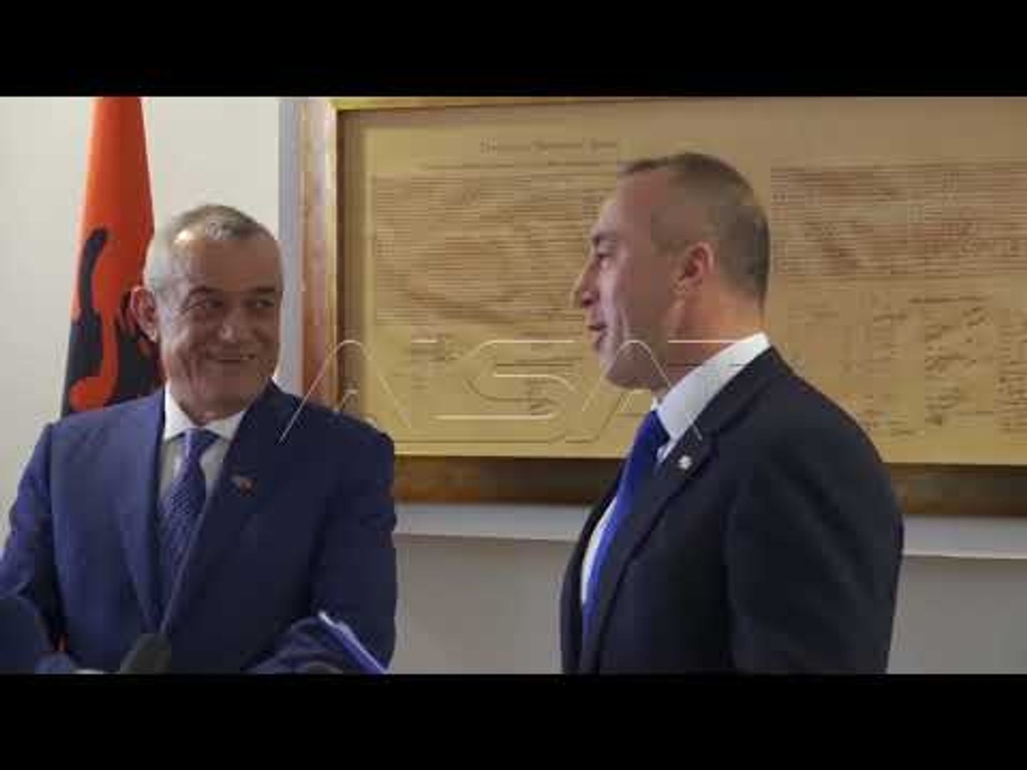 ⁣Претседателот на Собранието на Албанија на официјална посета на Косово