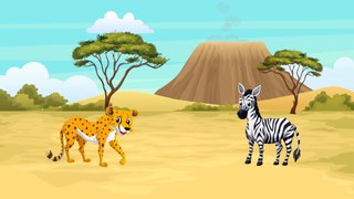 Динозаврик Дэнни - Леопард, Зебра (серия 23) - Развивающие мультики для самых маленьких