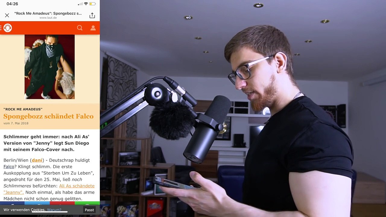 'SpongeBOZZ schändet Falco' Artikel gegen Sun Diego´s Rock me Amadeus von Laut.de