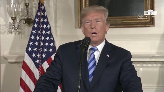 Abd, İran'la Nükleer Anlaşmadan Ayrılıyor - ABD Başkanı Trump (1) - Washıngton