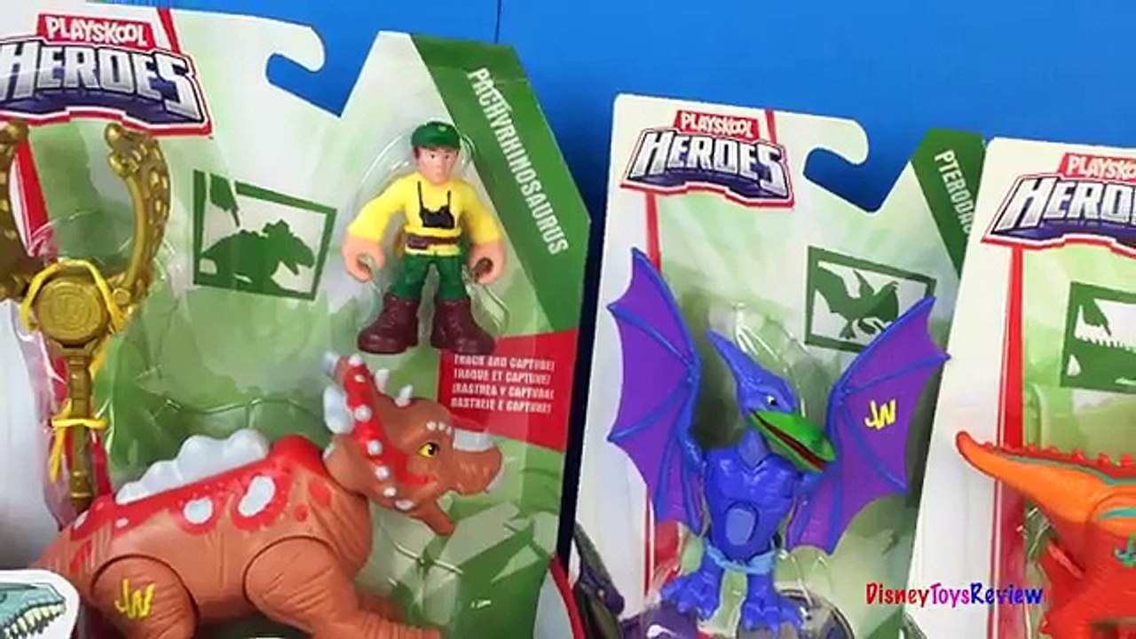 Playskool Heroes Jurassic World Dilophosaurus Stegosaurus Stegosaurus Pterodyl Packyrhinosaur